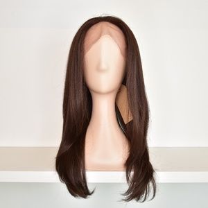 20" Dark Brown Lace Front Wig Color #4